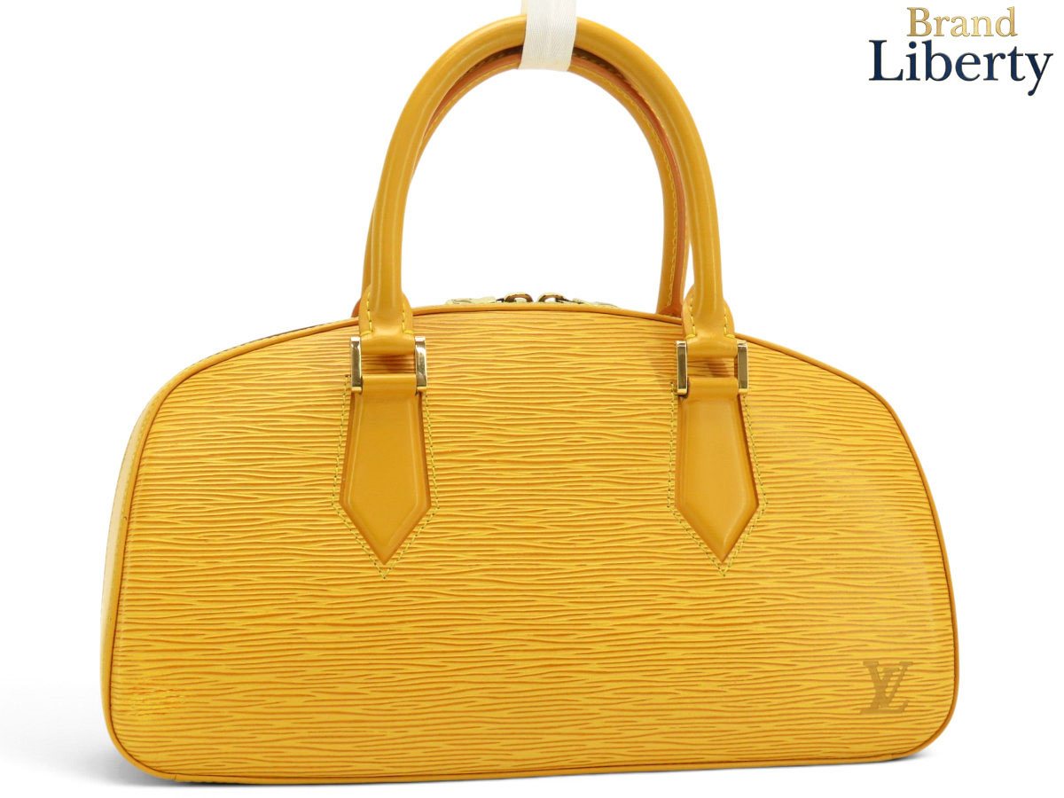 【超美品】ルイヴィトン LOUIS VUITTON エピ ジャスミン ミニボストンバッグ ハンドバック 突き抜く御徒面子 タッシリイエロー M52089 【中古】