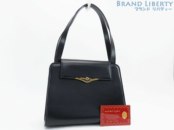 楽天市場】CARTIER カルティエ サファイアライン ハンドバッグ レザー
