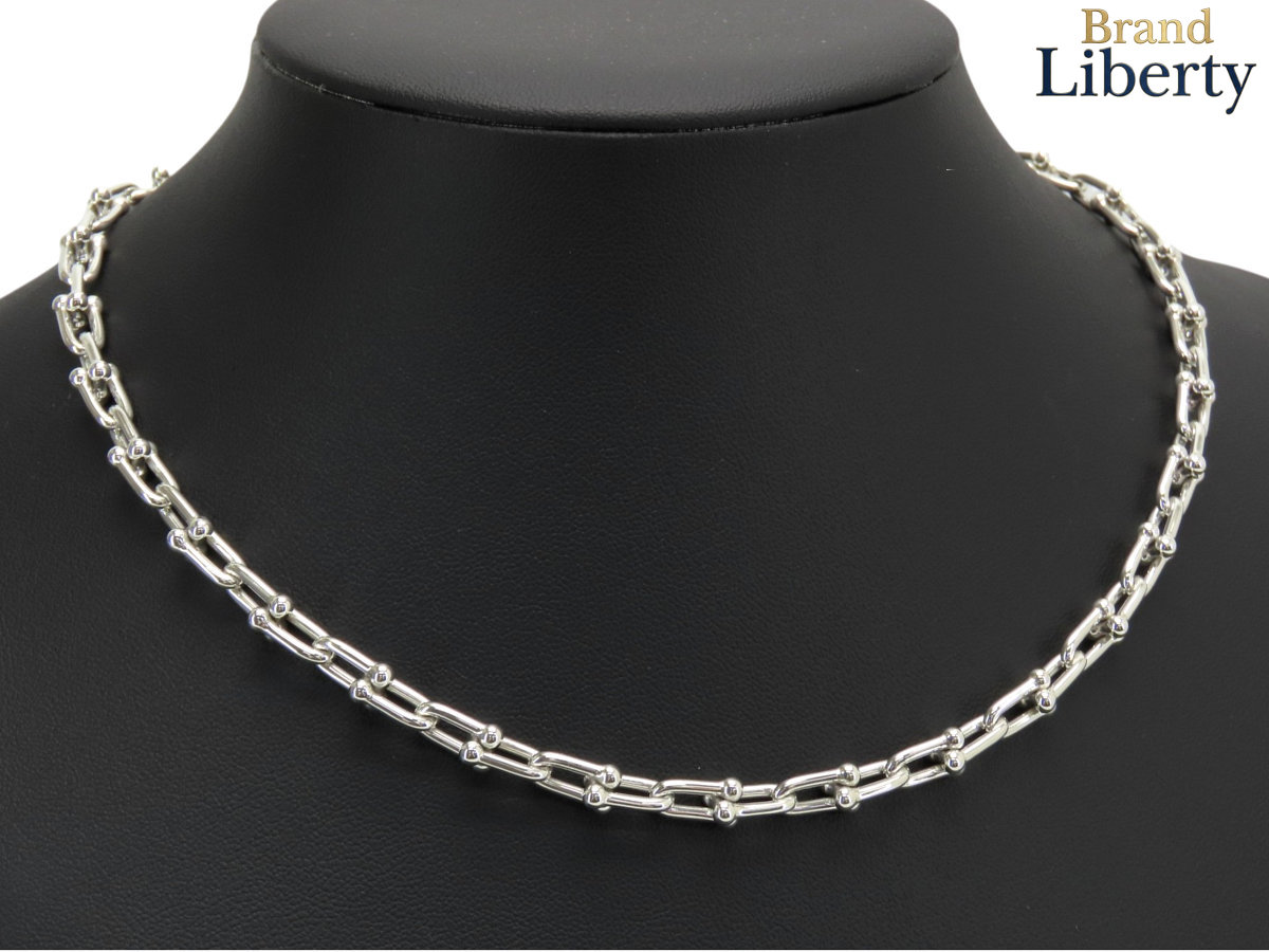 【新品仕上げ】ティファニー TIFFANY&Co ハードウェア スモール リンク ネックレス スターリングシルバー ペンダント チョーカー シルバー スターリングシルバー シルバー925 AG925 60153093|Brand Liberty