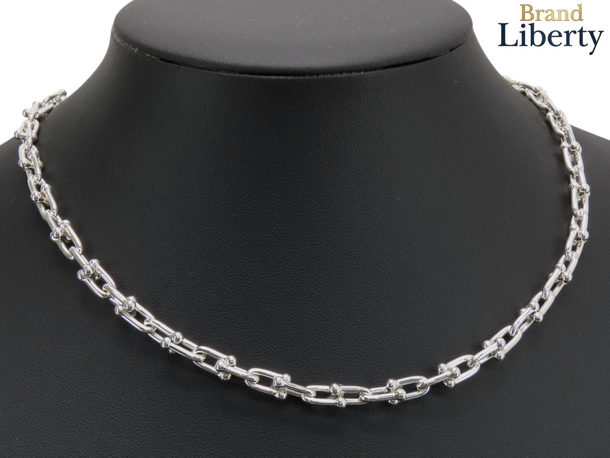 【新品仕上げ】ティファニー TIFFANY&Co ハードウェア スモール リンク ネックレス スターリングシルバー ペンダント チョーカー シルバー スターリングシルバー シルバー925 AG925 60153093|Brand Liberty
