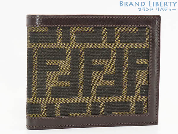 未使用 FENDI フェンディ レザー二つ折り財布　濃茶　ダークブラウン セレリア 二つ折り財布 レザー ダークブラウン フェンディ – RECLO