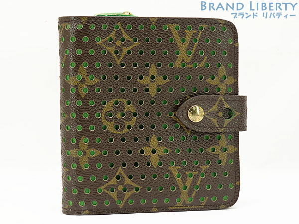 ルイヴィトン モノグラム　コンパクト財布　Wホック　折り財布 LOUIS VUITTON ルイヴィトン Wホック財布 廃盤レア レディース