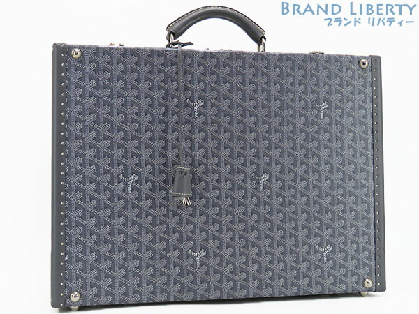 【激レア美品】ゴヤール GOYARD マノア MANOIR MM 公使館員 商行為御徒面子 ブリーフ容れもの 捉え所のない容れもの ブート GRIS 薄墨色 PVC なめし革 【中古】