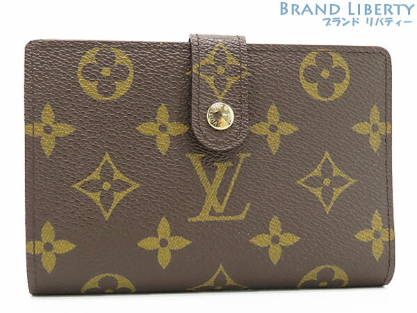 ルイ ヴィトン◎ヴィエノワ ダミエ がま口 二つ折り財布 コンパクト ブラウン ルイ ヴィトン ダミエ LOUIS VUITTON ルイヴィトン ダミエ