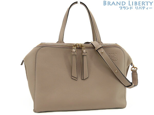 【激レア新品同様】ロエベ　LOEWE　アナグラム　ジッパーバッグ　2WAY ハンドバッグ　ショルダーバッグ　ベージュ　326.30.P10　【中古】｜Brand Liberty