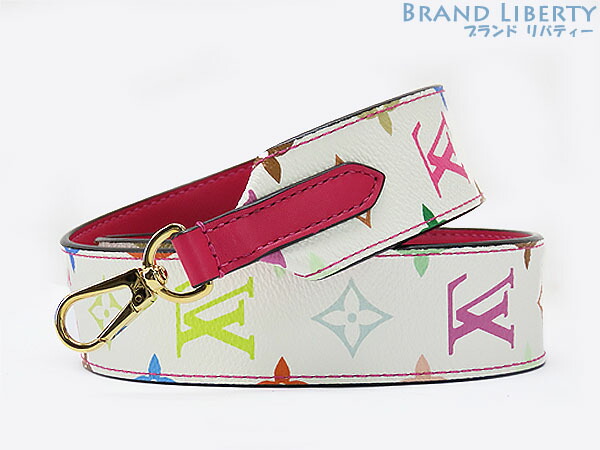 ルイヴィトン LOUIS VUITTON モノグラム マルチカラー ショルダーストラップ ブロン ホワイト J02248