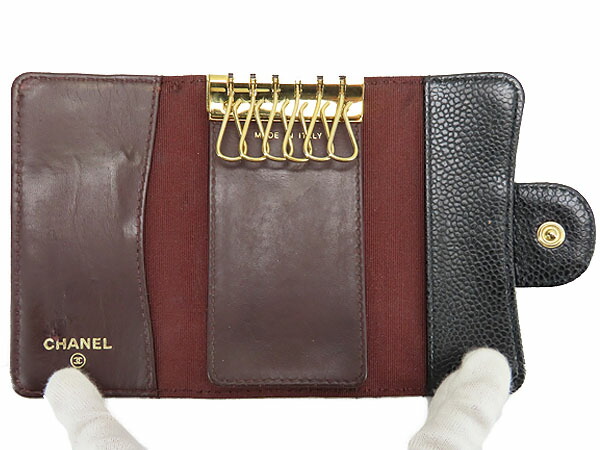 最大67%オフ! シャネル CHANEL マトラッセ キャビアスキン ココ 【予約販売】本 キャビアスキン ココマーク キーケース 6連 CHANEL キーケース