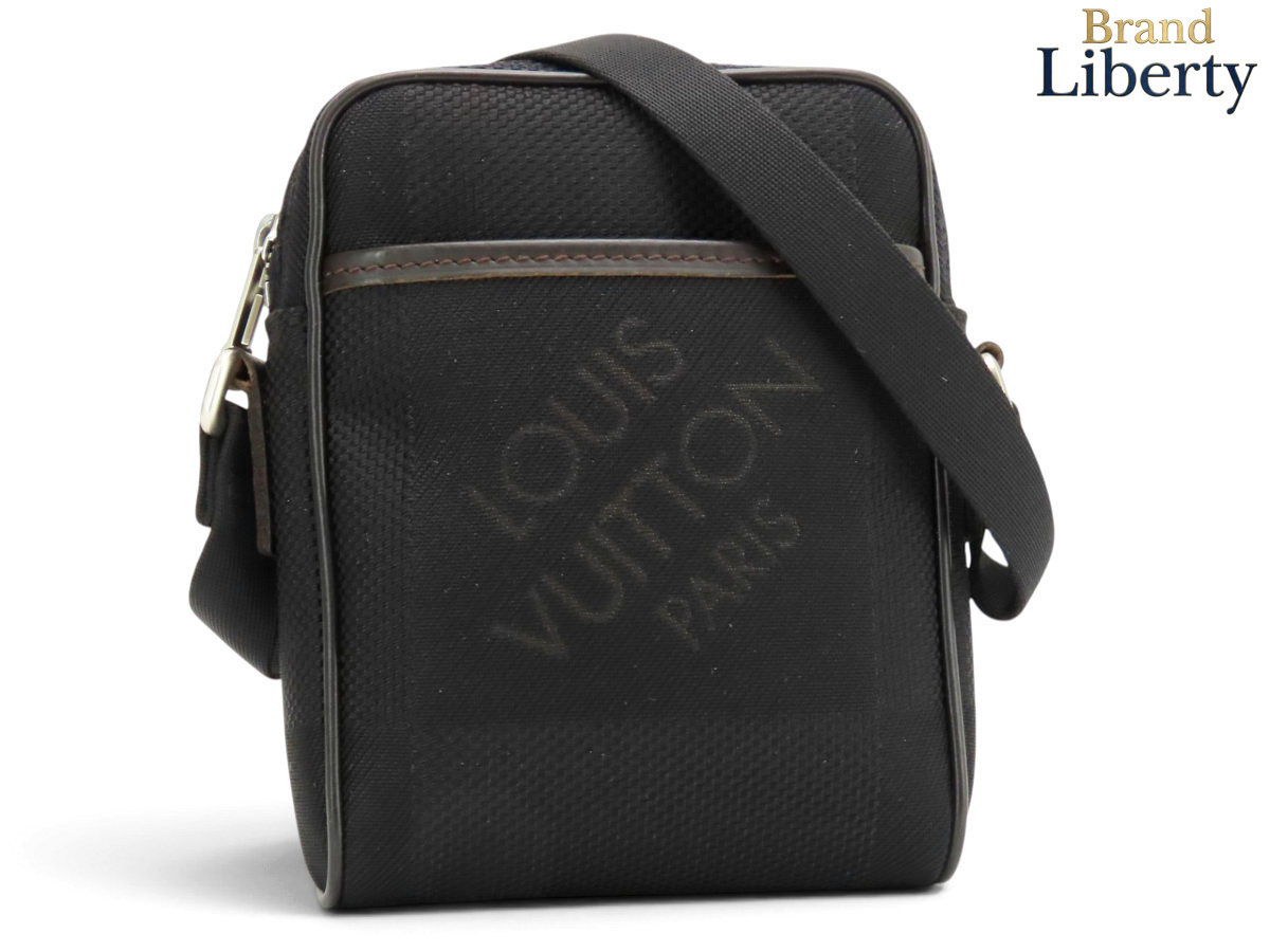 【超美品】ルイヴィトン LOUIS VUITTON ダミエジェアン ミニ シタダン 曲がった掛け ショルダーバッグ 伝達人御徒面子 ポシェット 肩部車寄せ 電話機車寄せ ノワール 黒いこと M93622 【中古】