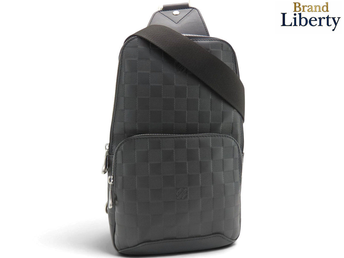【新品同様】ルイヴィトン LOUIS VUITTON ダミエアンフィニ アヴェニュー スリングバッグ ボディバッグ バムバッグ ショルダーバッグ オニキス ブラック N41720　【中古】｜Brand Liberty