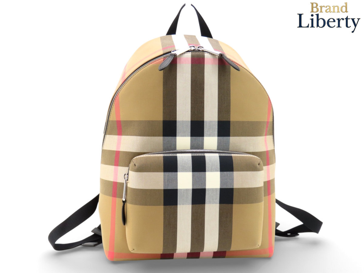 【未当て嵌める】赤ちょうちんバリー BURBERRY JEFF 照合のしるし うしろ側容器に並べる 背嚢 トープブラウン 帆布 8084550 【中古】