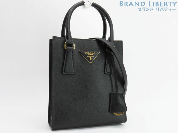 未使用に近い✨プラダ　ショルダーバッグ　ブラック　黒 プラダ ショルダーバッグ レディース TESSUTO SPAZZOLATO ブラック