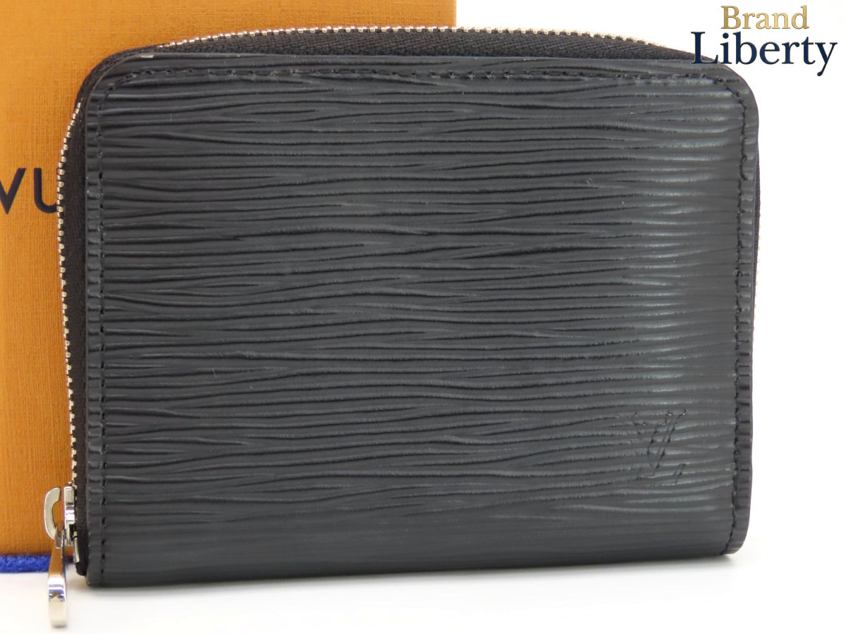 【超美品】ルイヴィトン LOUIS VUITTON エピ ジッピーコインパース コインケース 釣り銭入れ パウダーコンパクト金入れ 歌留多容れもの 通行手形容れもの ノワール 黒いこと なめし革 M60152 【中古】