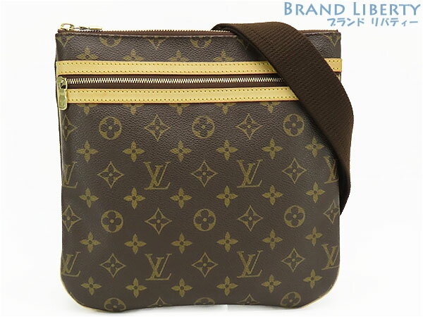 【美品】ルイヴィトン　LOUIS VUITTON　モノグラム　ポシェット ボスフォール　斜め掛け ショルダーバッグ　メッセンジャーバッグ　サコッシュ　ダークブラウン　M40044　【中古】