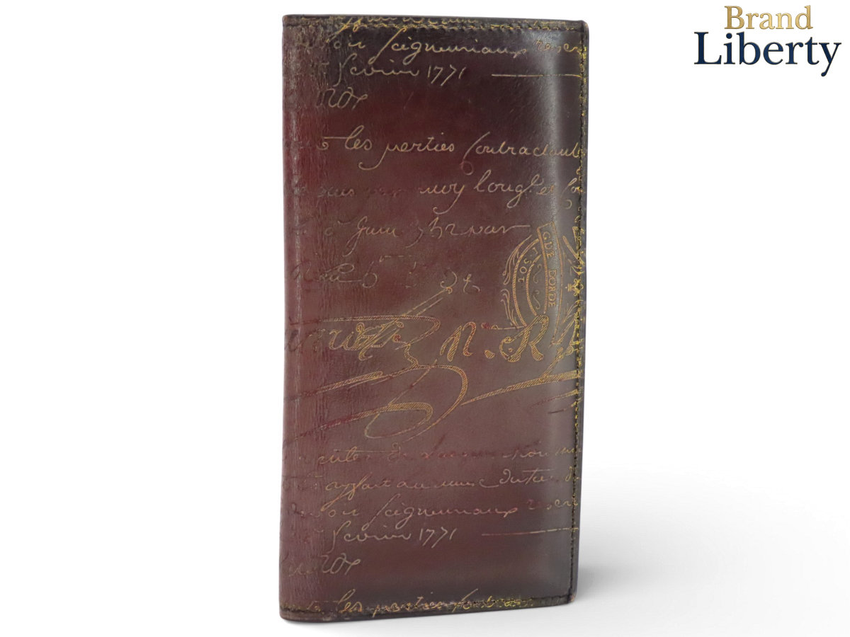 楽天市場】【中古】【良い】 Berluti ベルルッティ 長財布 二つ折り