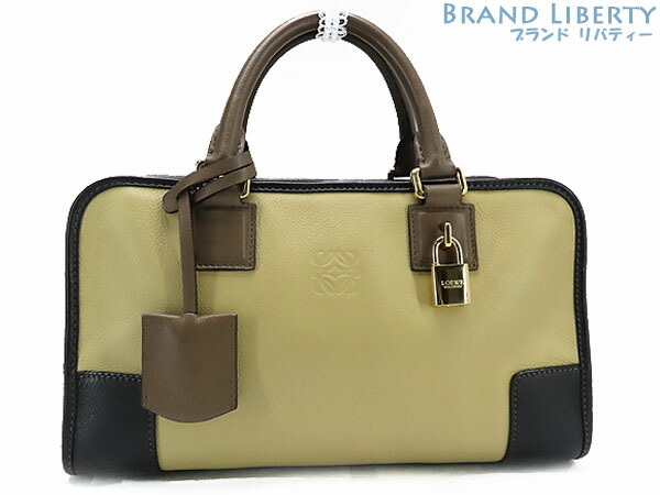 美品☆　ロエベ　アマソナ36　アナグラム　ボストンバッグ　ハンドバッグ Amazona（LOEWE） ロエベ バッグ アマソナ36 ボストンバッグ