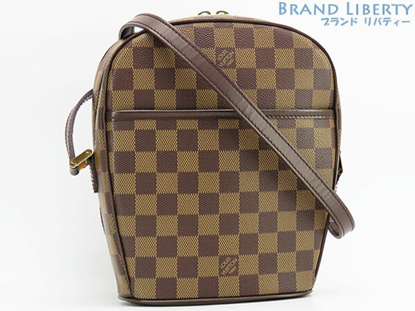 【新品負けず劣らず】ルイヴィトン LOUIS VUITTON ダミエ イパネマPM 曲がった掛け ショルダーバッグ 肩部車寄せ ポシェット うす暗い赤銅色 N51294 【中古】