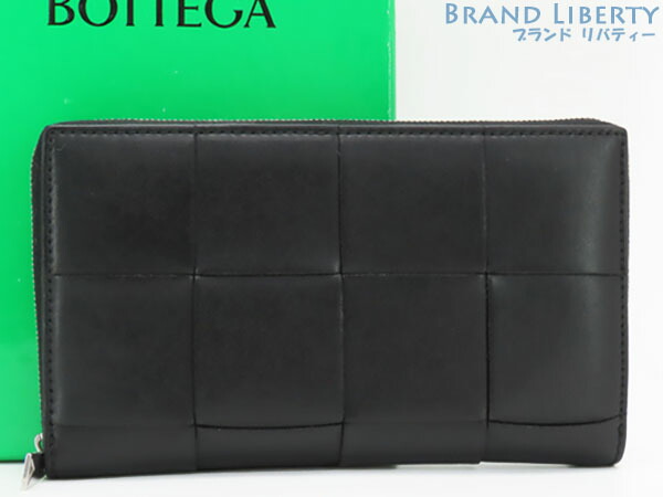 ◇ボッテガヴェネタ◇レザー/マキシイントレチャート/コンパクトウォレット/財布 ボッテガヴェネタ マキシイントレチャート カセット レザー コンパクト