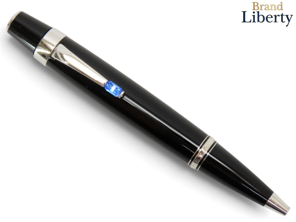 【美品】モンブラン MONTBLANC ボエム ブルー ツイスト式 ボールペン ブラック ブルー シルバー金具 25230 【中古】|Brand Liberty