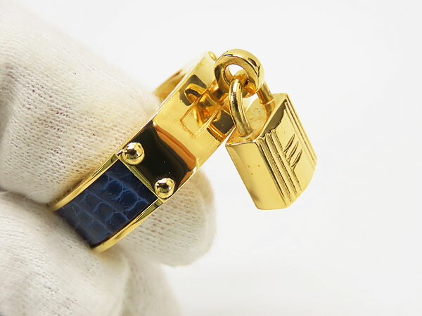 エルメス HERMES ケリー スカーフリング スカーフ留め カデナ リザード