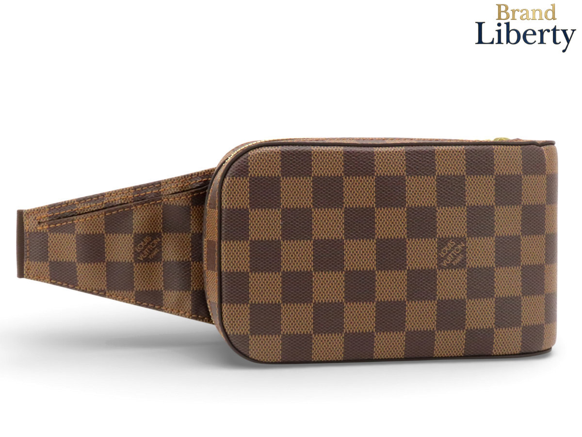 【未使用】ルイヴィトン LOUIS VUITTON ダミエ ジェロニモス ボディバッグ ウエストバッグ ウエストポーチ バムバッグ スリングバッグ 新型 ダークブラウン PVC N51994　【中古】