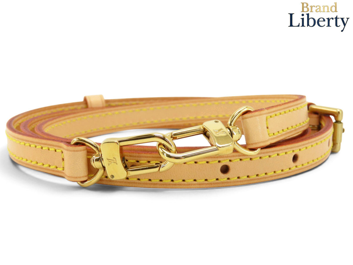 【未使用】ルイヴィトン LOUIS VUITTON ヌメ革 調整可能 ショルダーストラップ ナチュラル ゴールド カーフレザー　【中古】｜Brand Liberty