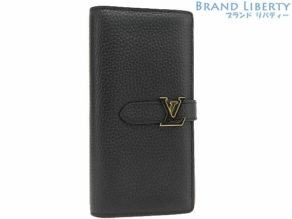 【新品同様】ルイヴィトン　LOUIS VUITTON　LV ヴェルティカル ウォレット　二つ折り長財布　ノワール ブラック　トリヨンレザー　M81330　【中古】