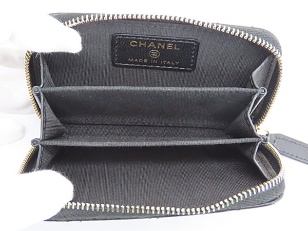 シャネル CHANEL マトラッセ ラムスキン ココマーク コインケース