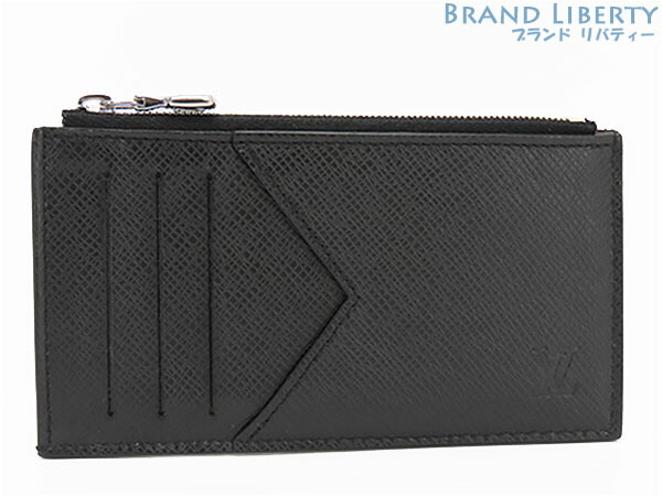 【美品】ルイヴィトン　LOUIS VUITTON　タイガ　コインカード ホルダー　カードケース　パスケース　名刺入れ コインケース　コインパース　小銭入れ　コンパクト財布　ノワール ブラック　M62914　【中古】