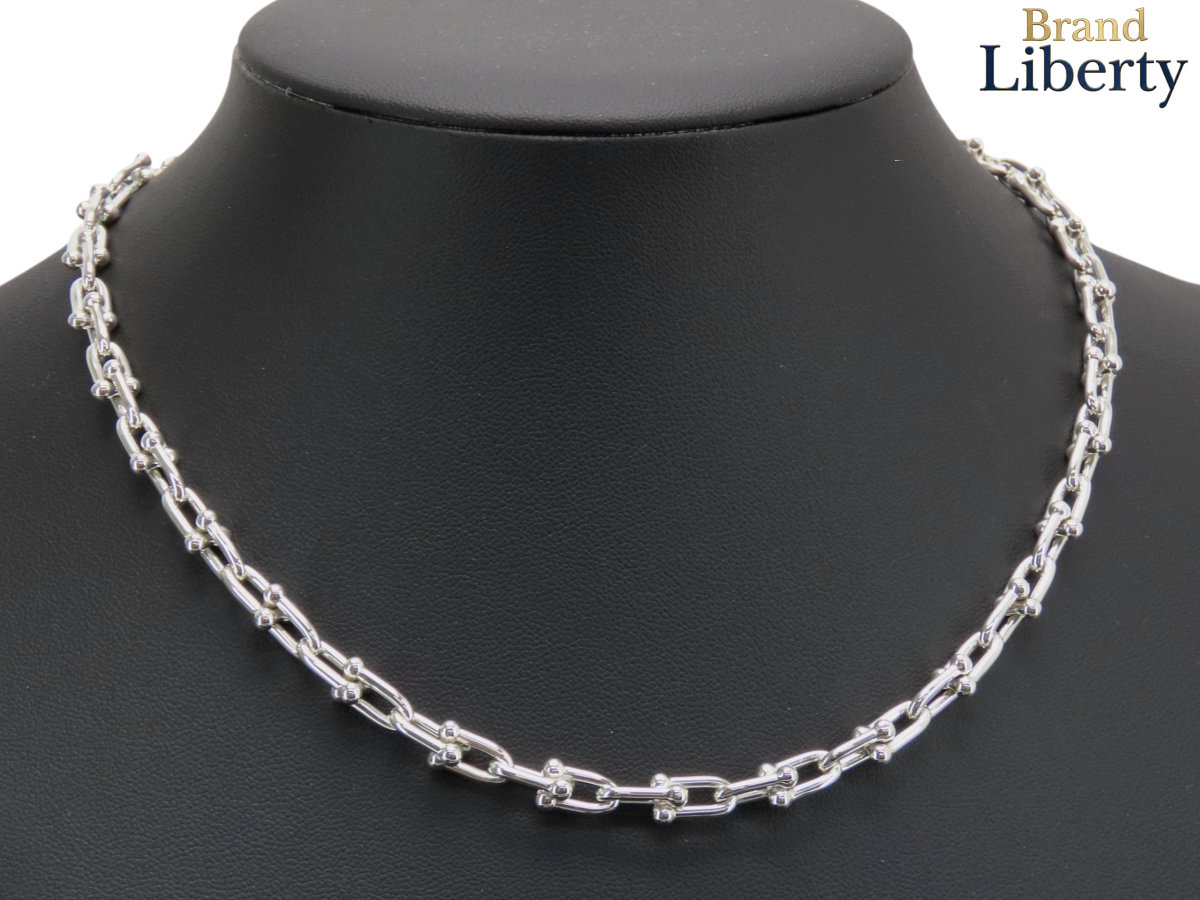 【新品仕上げ】ティファニー TIFFANY&Co ハードウェア スモール リンク ネックレス スターリングシルバー ペンダント チョーカー シルバー スターリングシルバー シルバー925 AG925 60153093|Brand Liberty