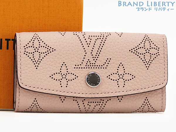 【新古品】ルイヴィトン LOUIS VUITTON マヒナ ミュルティクレ4 4連手当たり容れもの 手当たり輪っか キーホルダー さくら色ジャスミン さくら色 M82760 【中古】