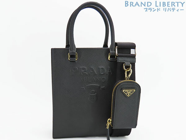 ☆送料関税込☆PRADA プラダ サフィアーノレザー ミニバッグ☆ ブラック サフィアーノレザー ミニバッグ | PRADA
