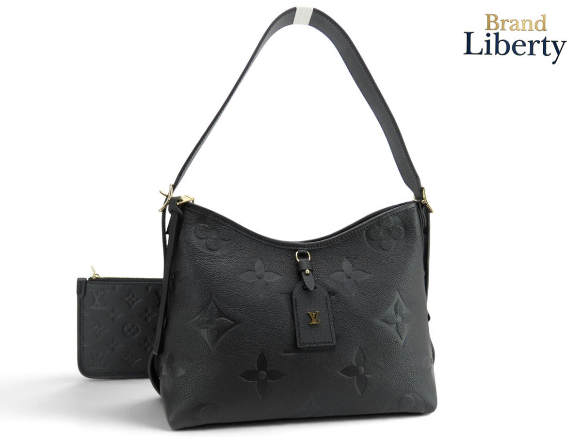 【未使用】ルイヴィトン LOUIS VUITTON モノグラム アンプラント キャリーオール ジップ NM PM ショルダーバッグ ハンドバッグ セミショルダーバッグ ポーチ付き ノワール ブラック レザー M46288　【中古】｜Brand Liberty 242,495円
