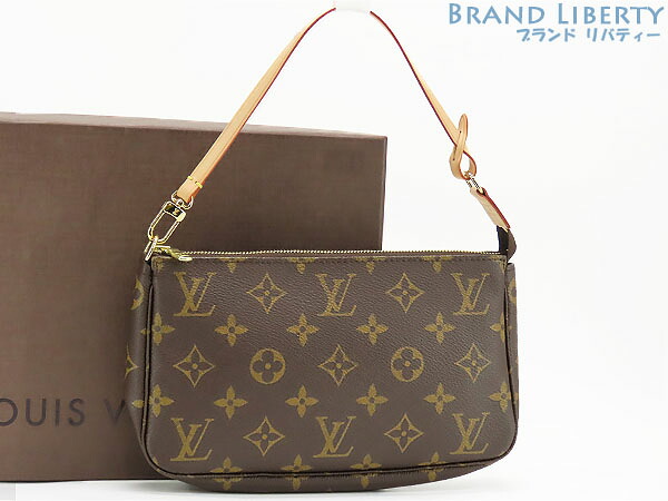 【新古品】ルイヴィトン LOUIS VUITTON モノグラム ポシェット アクセソワール アクセサリーポーチ ワンショルダーバッグ ハンドバッグ ダークブラウン M51980 【中古】|Brand Liberty