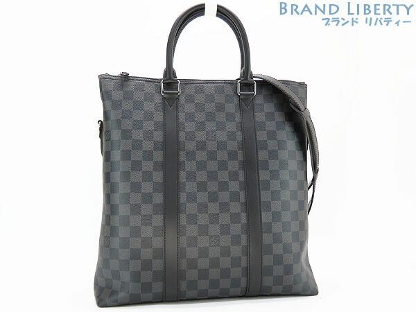【未使用】ルイヴィトン　LOUIS VUITTON　ダミエ グラフィット　アントン トート　2WAY ハンドバッグ　トートバッグ　ショルダーバッグ　ビジネスバッグ　ブリーフケース　書類かばん　ブラック　N40000　【中古】