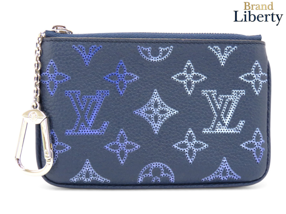 【未当てはめる】ルイヴィトン LOUIS VUITTON マヒナ ポシェット クレ グラデーション 航空 流行り物 寄せあわせ 足がかり輪っか付き添い人 コインケース 御釣り入れ パウダーコンパクト銭入れ 小容れもの 米国海軍 カーフレザー M81180 【中古】