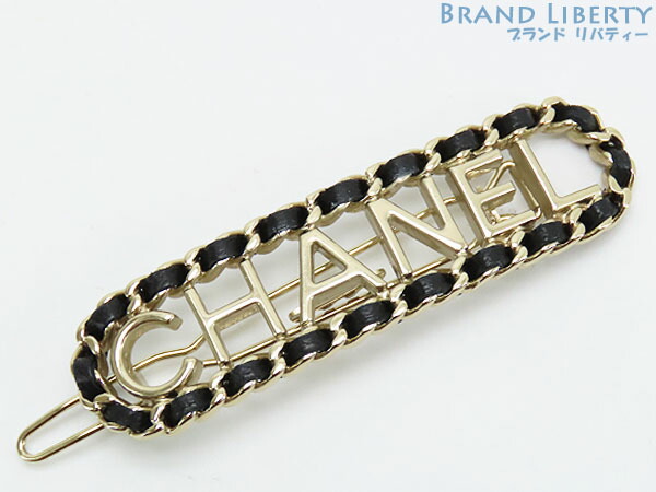 楽天市場】CHANEL シャネル ロゴ バレッタ ヘアクリップ 髪留め