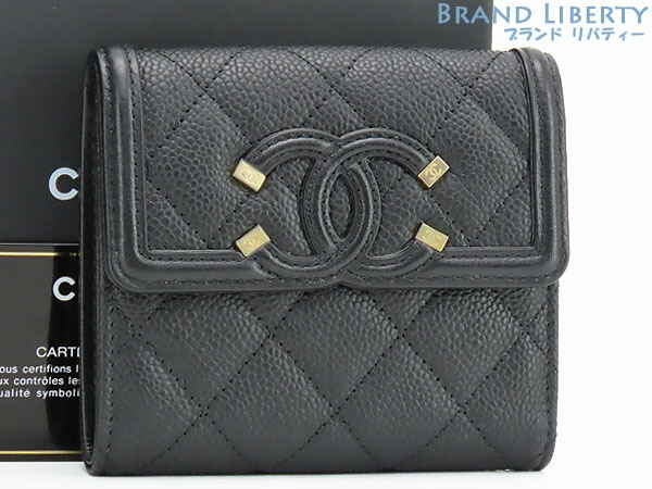 CHANEL キャビアスキン　スモールジップウォレット　ブラック　新品未使用 CHANEL シャネル ミニ財布 スモールジップウォレット キャビア