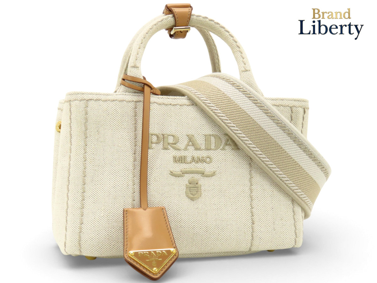 楽天市場】【美品】プラダ【PRADA】日本限定 コットンキャンバス ミニ