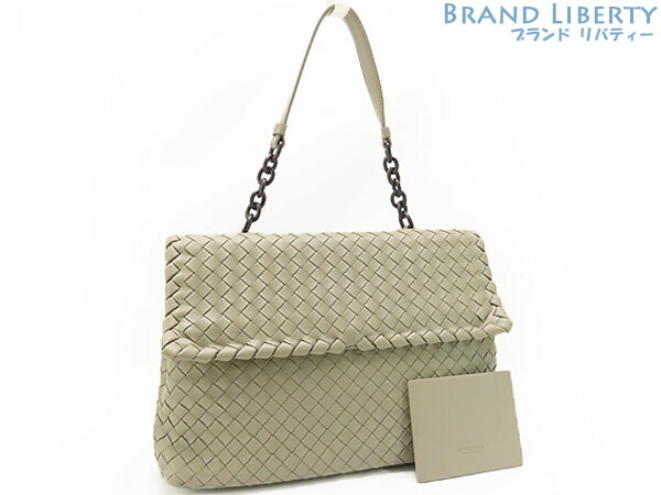 未使用 ボッテガ ヴェネタ Bottega Veneta イントレチャート ナッパ オリンピア バッグ チェーンショルダーバッグ ハンドバッグ ダークセメント グレー ラムレザー 中古 Filmsdeculfrancais Com