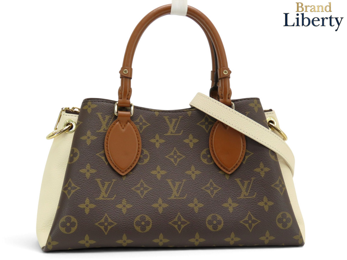 【レアほぼ新品】ルイヴィトン LOUIS VUITTON モノグラム ヴァンドーム BB 2WAY ハンドバック トートバッグ ショルダーバッグ うす暗い赤銅色 赤銅色 怨み言 PVC なめし革 M46495 【中古】