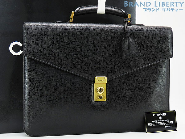 楽天市場】シャネル 【CHANEL】 ブリーフケース ブラック パテント