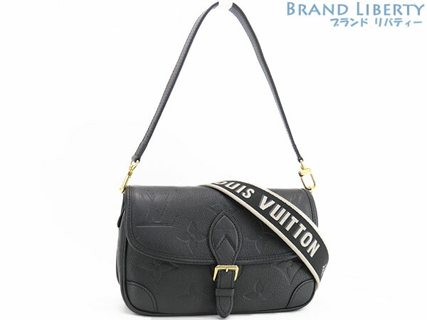 【新品同様】ルイヴィトン LOUIS VUITTON モノグラム アンプラント ディアヌ 2WAY ショルダーバッグ ワンショルダーバッグ ハンドバッグ ポシェット ブラック カーフレザー M46386 【中古】