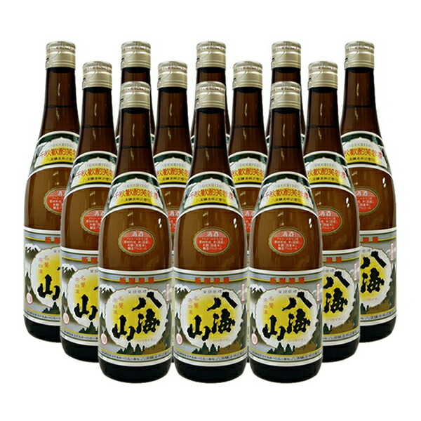 八海山　普通酒（清酒）　〔720ml&times;12〕セット（1ケース）【送料無料】≪包装のし不可≫【八海醸造】【常温便限定】｜ビッグリカーズ