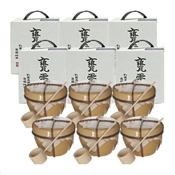 甕雫 20度　900ml〔化粧箱付〕壺 6個セット≪包装のし不可≫【送料無料】（かめしずく）【京屋酒造】【常温便限定】【■】