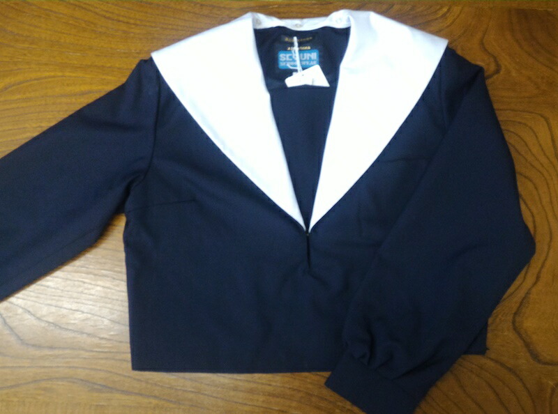 楽天市場 別注品 冬 紺セーラー服 上着のみ 紺衿白ライン 衿カバー ベーシック 受注生産 長袖 国内縫製 日本製 オーダーセーラー 承ります ビーマート 寝具 羽毛布団