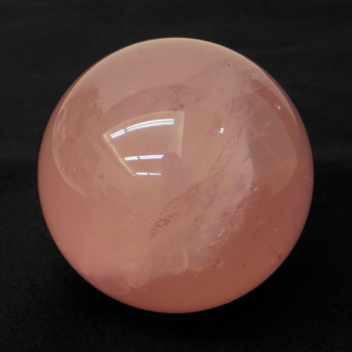 【パワーストーン】スターローズクォーツ（紅水晶）　6A　46mm玉　138g　マダガスカル産【スフィア】【天然石】