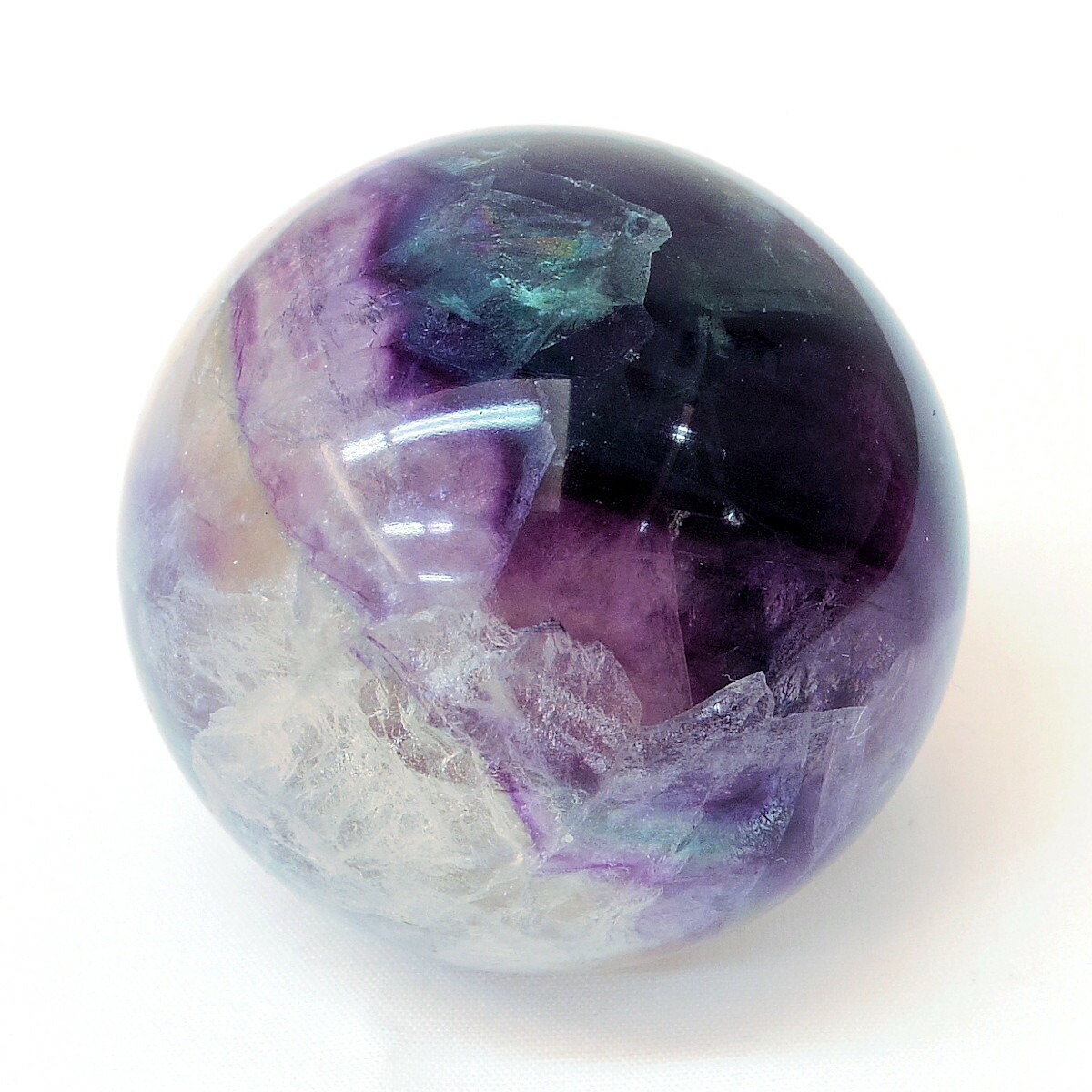 瑪瑙　パワーストーン　特大　天然石　台座付　ブルー　メノウ　水晶 メノウ原石水晶付き（ブルー）約200g No,3635｜置物/彫り物 | 天然石