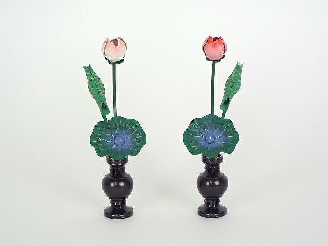常花彩色３寸３本立(1対)と華鋲1.8寸セット(1対)（黒光色） 10,080円