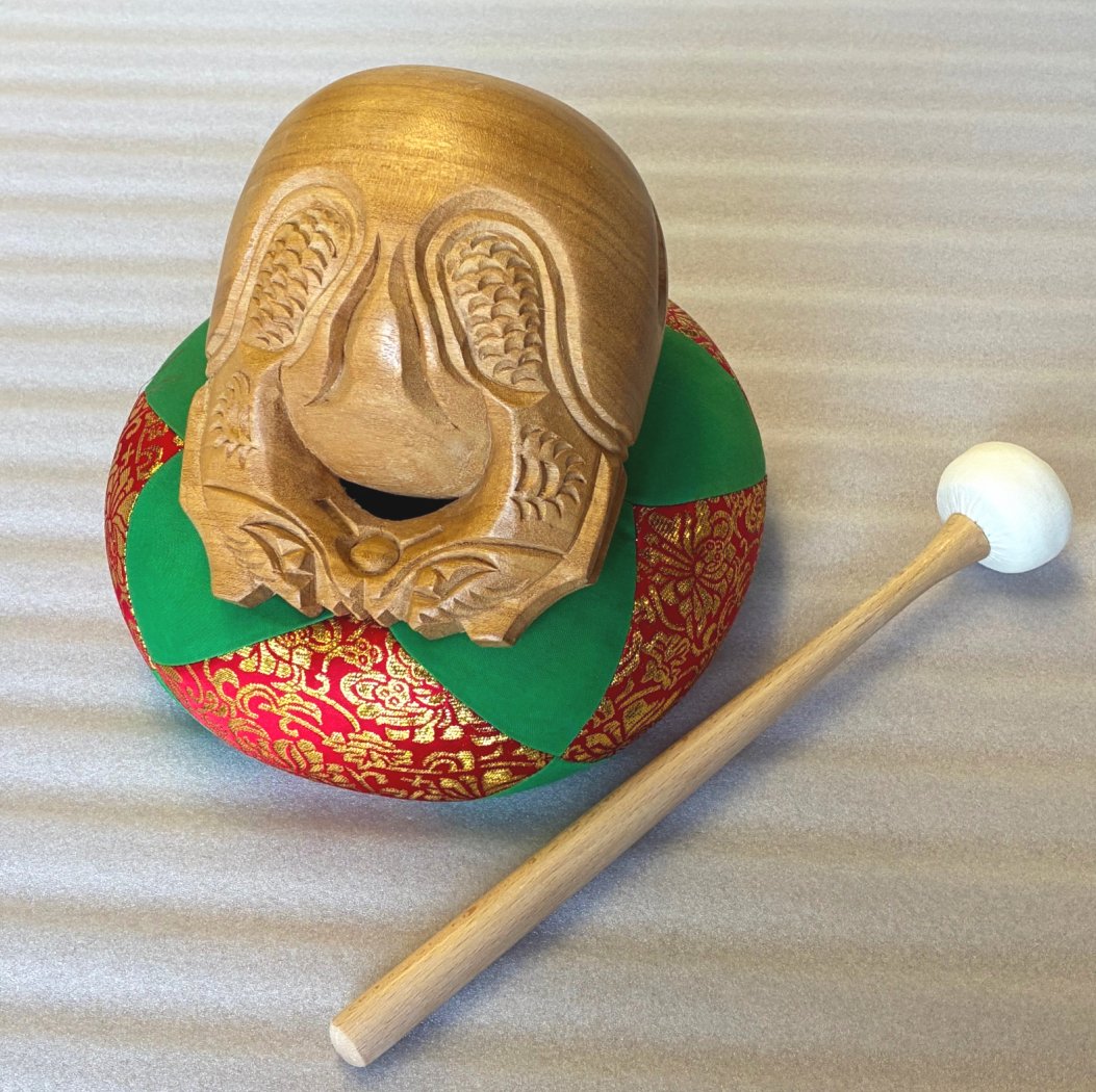 楽天市場】ミニ 木魚 セット ばち 座布団 バチ 仏具 送料無料