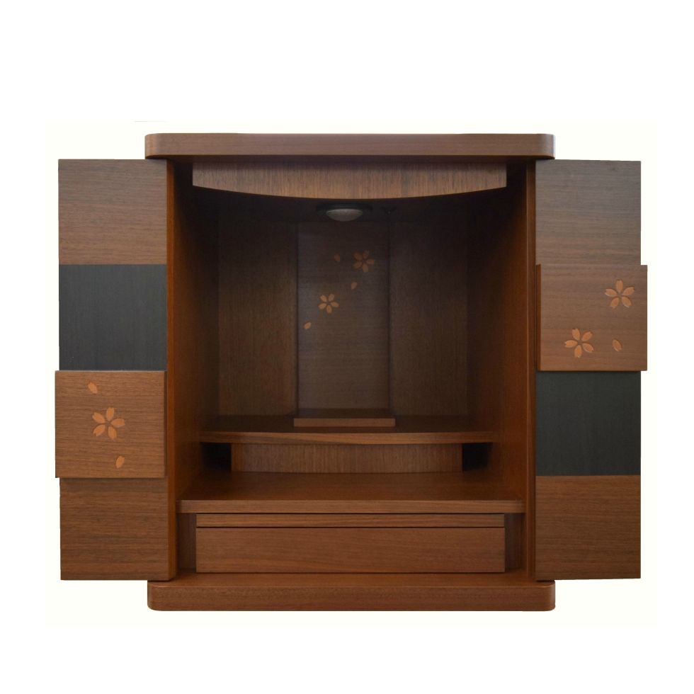 国産品 17号 リスン207 ウォール中毒者材 [ミニ仏壇][家具調仏壇][今めかしい仏壇][今日このごろ][小型上置型]【smtb-kD】